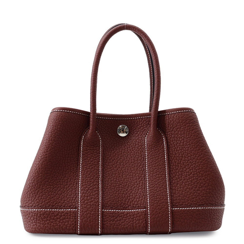 Hermes Neo Garden 23 Tote Bag, Rouge H, Negonda Leather, K Stamp, Handbag, - ...